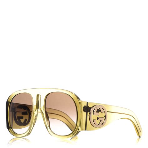 oversized gucci aviator sunglasses